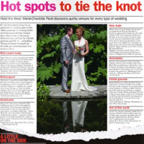 Hot Spots to Tie the Knot