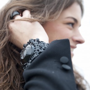 Black Lace Plastic